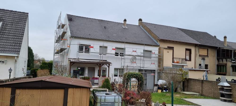 Isolation par l'extérieur d'une maison individuelle à Morbach