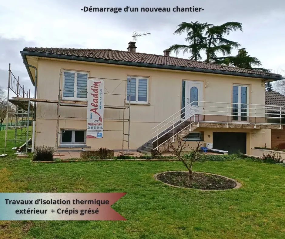 Travaux d’isolation thermique extérieur