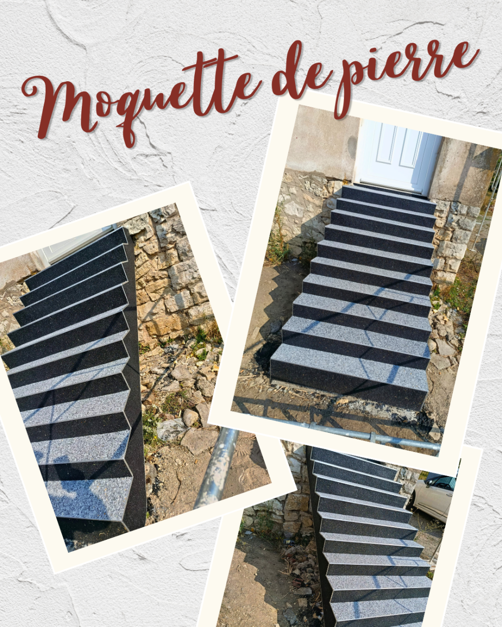 Moquette de pierre (résine) à Créhange en Moselle